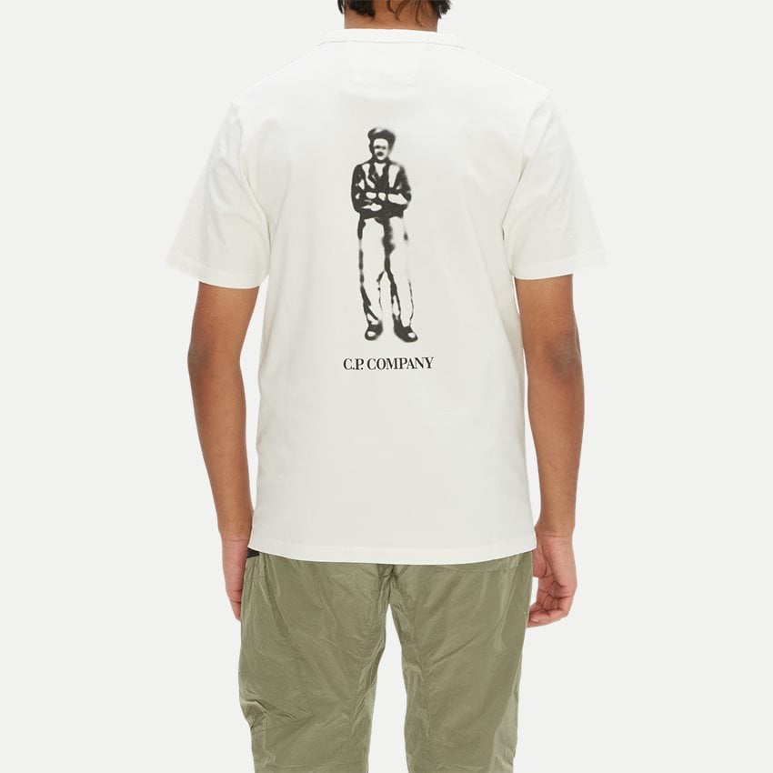 C.P. Company T-shirts TS155A 6499W OFF WHITE